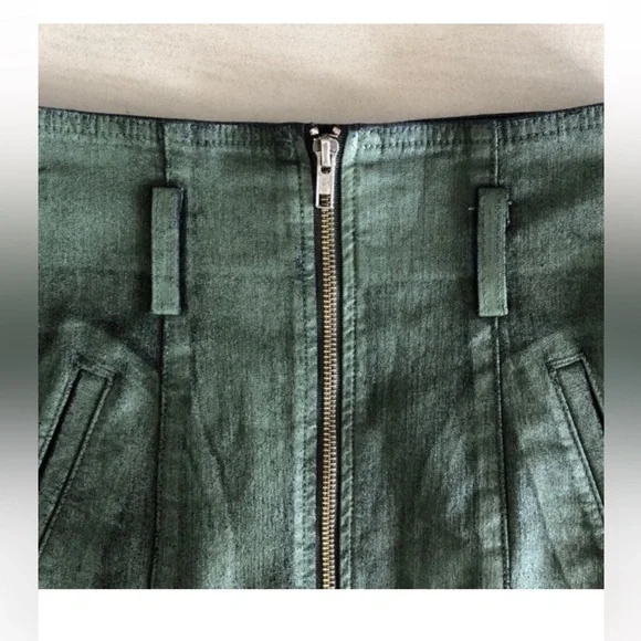 Carmar Coated full front zip mini skirt - Picture 3 of 6